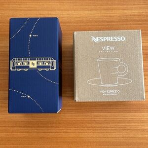 Nespresso Festive Travel Mug / View Espresso Cups & Saucers